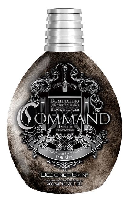 command tanning lotion for men.